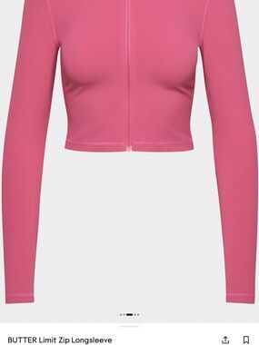 Berry Pink Zip-Front Long Sleeve zip jacket TNA GOLDEN ARITZIA
